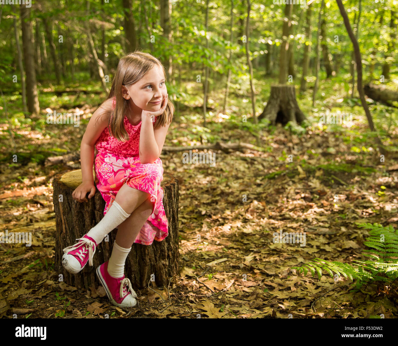  Forest little girl